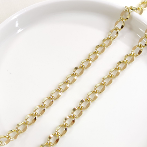 XUPING 5,5 MM HALLOW HALKA ZİNCİR 60 CM KOLYE GOLD