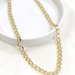 XUPING 5,5 MM HALLOW HALKA ZİNCİR 60 CM KOLYE GOLD