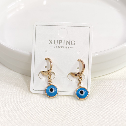 XUPING 8 MM NAZAR BONCUKLU HALKA KÜPE ROSE