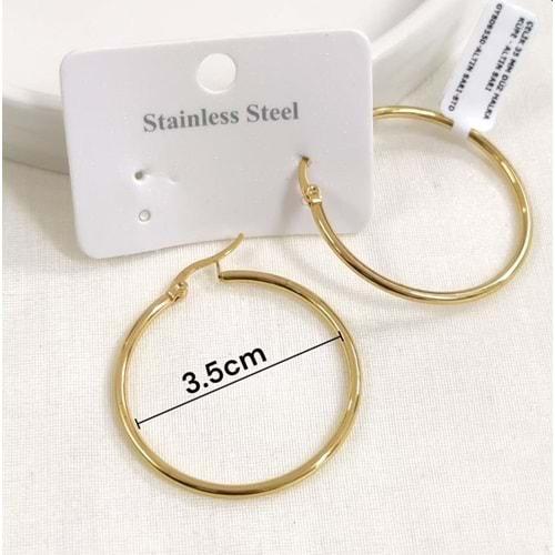 ÇELİK 35 MM DÜZ HALKA KÜPE