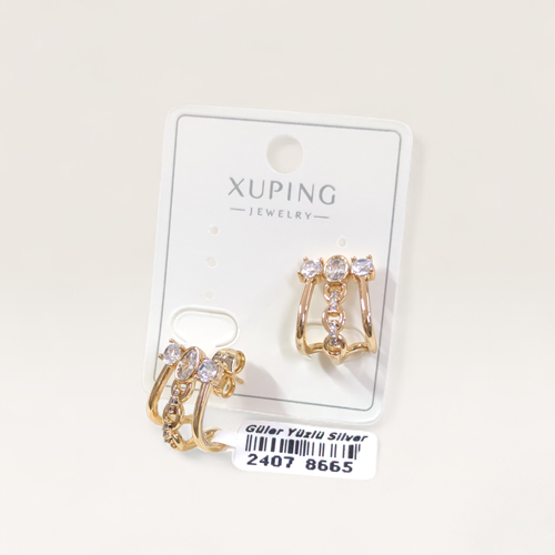 XUPING ÜÇ GÖRÜNÜMLÜ ÇİVİ KÜPE ROSE